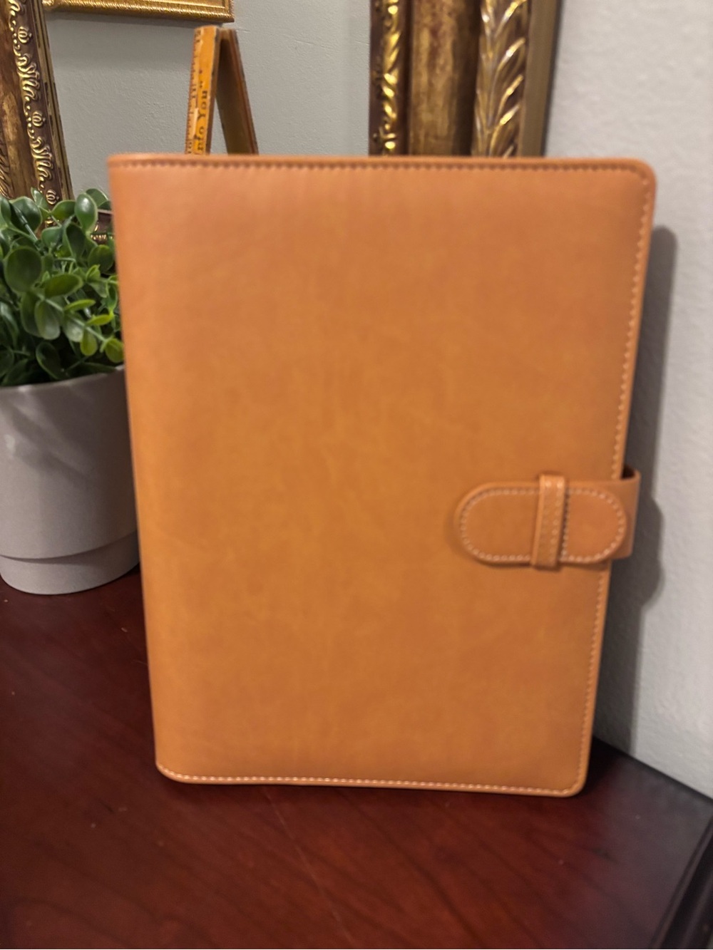 Supernatural Series Fans Winchester Tan Leather-Look Journal with Closure.
